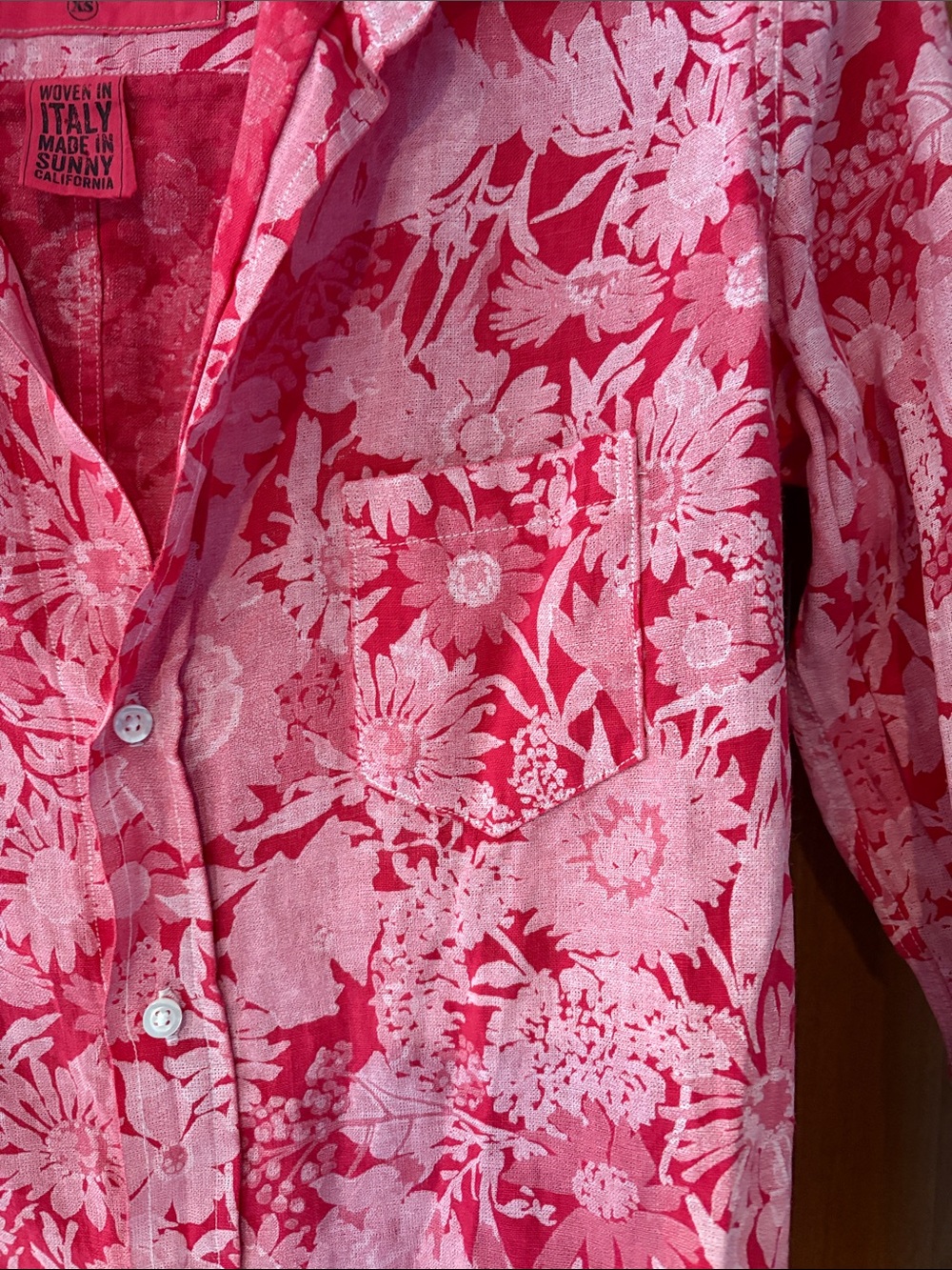 Frank & Eileen Pink Floral Barry Button-Down Shirt - Picture 3 of 7